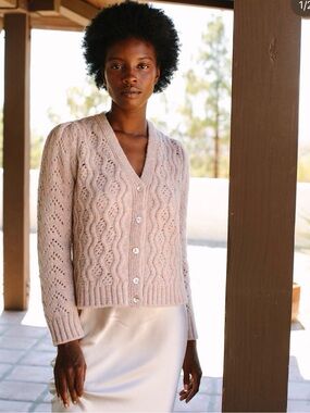 Kilte Ruthie Cardigan in Soft Pink